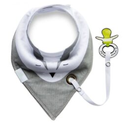 PaciWear™ – Mess-Free Baby Bib with Secure Pacifier Holder!