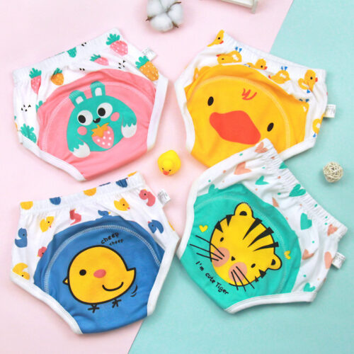 reusable training pants for toddlers – colourful cartoon design