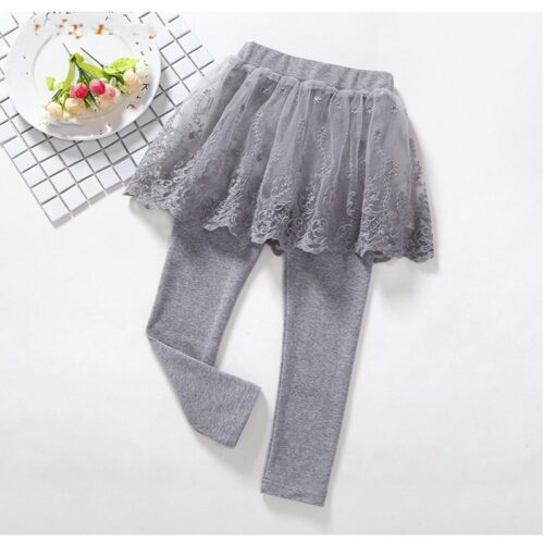 TwirlTots™ – Soft Cotton Leggings with Skirt for Everyday Chic! - Image 3