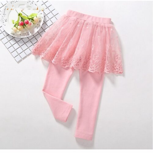 TwirlTots™ – Soft Cotton Leggings with Skirt for Everyday Chic! - Image 2