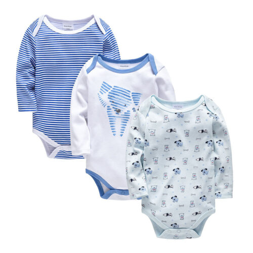 TinyTales™ – 3-Pack Cute Cartoon Long Sleeve Bodysuits for Babies - Image 4