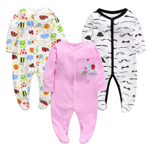 SnugOne™ – Breathable & Adorable Cotton One-Piece Baby Jumpsuit!