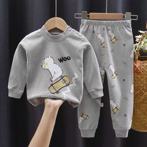 ToastyTykes™ – Thermal Cotton Top & Bottom Set for Children