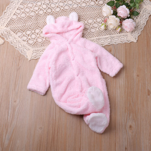 SnugCubs™ – Ultra-Cozy Coral Fleece Hooded Jumpsuit for Chilly Days! - Image 6