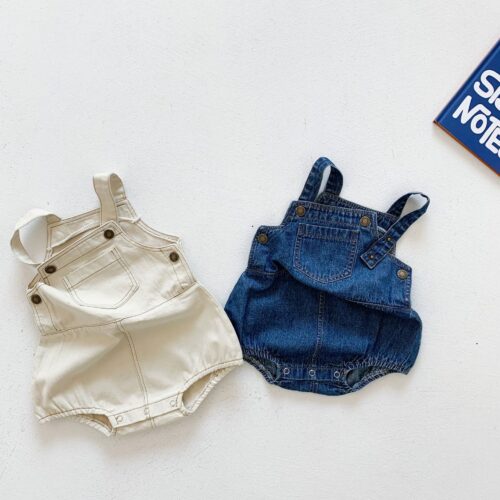 LilDenim™ – Stylish & Comfy Baby Denim Jumpsuit!