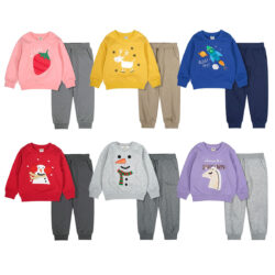 LittleLayers™ – Plush-Lined Pullover Set for Boys & Girls