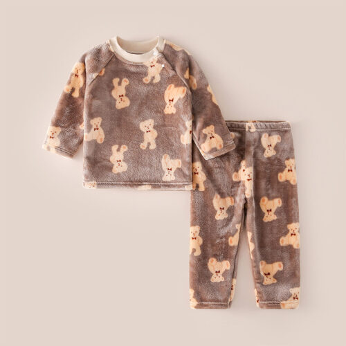 SnuggleBuddies™ – Plush Cartoon Pullover PJ Set for Toddlers & Kids - Image 2