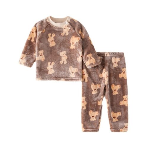 SnuggleBuddies™ – Plush Cartoon Pullover PJ Set for Toddlers & Kids - Image 4