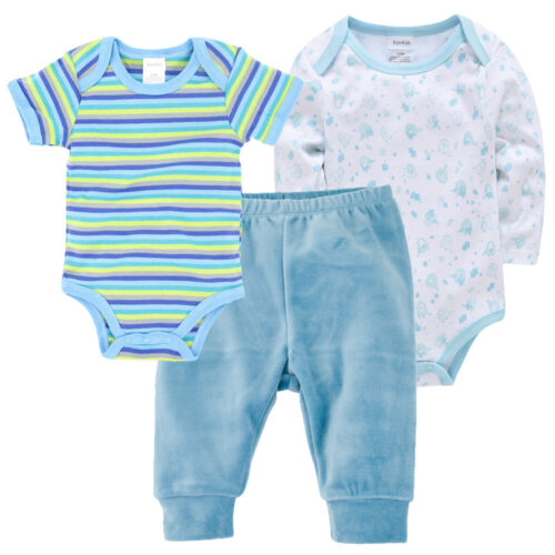 👶 SnuggleSprouts™ – 3-Piece Cotton Baby Outfit Set for All-Day Comfort! - Image 7