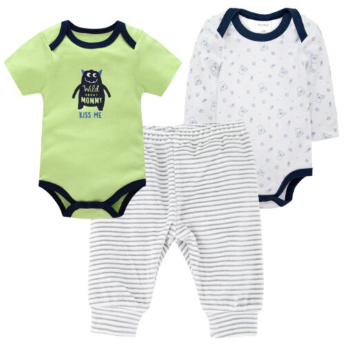 👶 SnuggleSprouts™ – 3-Piece Cotton Baby Outfit Set for All-Day Comfort! - Image 10