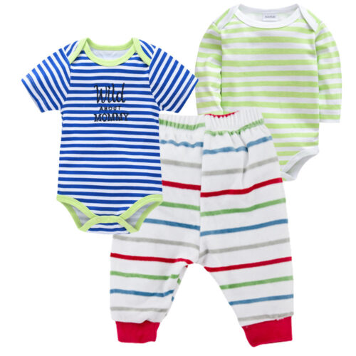 👶 SnuggleSprouts™ – 3-Piece Cotton Baby Outfit Set for All-Day Comfort! - Image 3