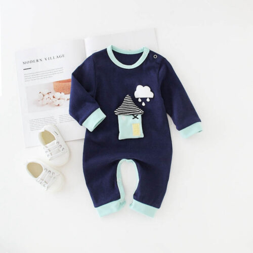 DreamHaven™ – Long Sleeve Cotton Baby Romper - Image 2