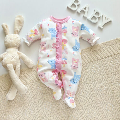 SnugZoo™ – Long Sleeve Cotton Romper - Image 2