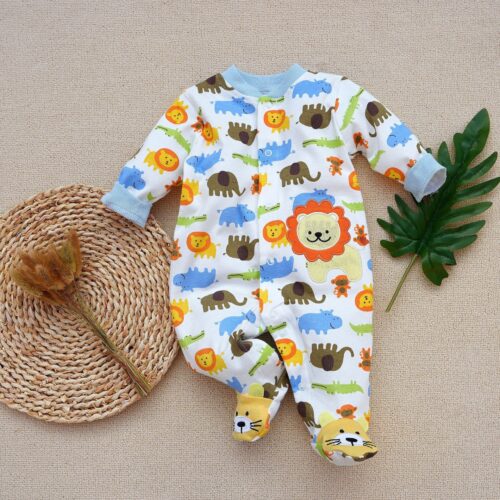 SnugZoo™ – Long Sleeve Cotton Romper - Image 3