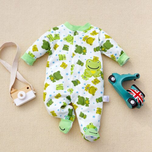 SnugZoo™ – Long Sleeve Cotton Romper - Image 4