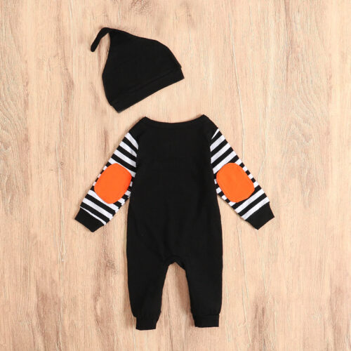 BooBaby™ – My 1st Halloween Long-Sleeve Cotton Onesie with Stripes - Image 2