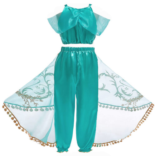 Princess Jasmine-Inspired Costume – Girls’ Halloween & Cosplay Outfit - Image 2
