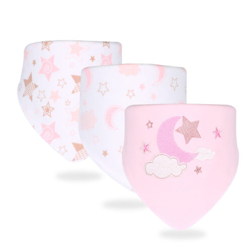 LittleWonders™ – Pure Cotton Animal Print Bibs (3-Pack) - Image 2