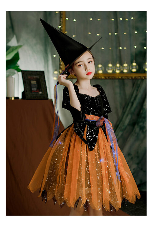 WitchyCharm™ – Classic Witch Costume for Girls - Image 4