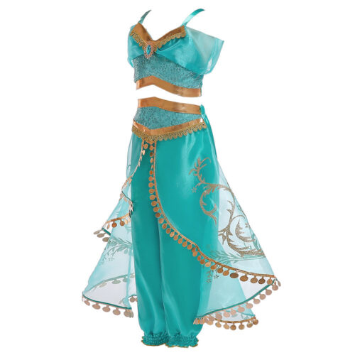 Princess Jasmine-Inspired Costume – Girls’ Halloween & Cosplay Outfit - Image 3