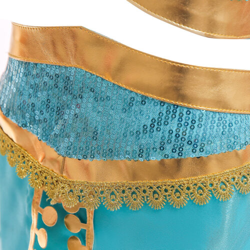 Princess Jasmine-Inspired Costume – Girls’ Halloween & Cosplay Outfit - Image 5