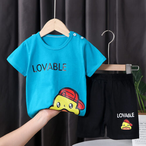 PlayBuddy™ – Printed Cotton Short Sleeve & Shorts Set for Kids - Image 8