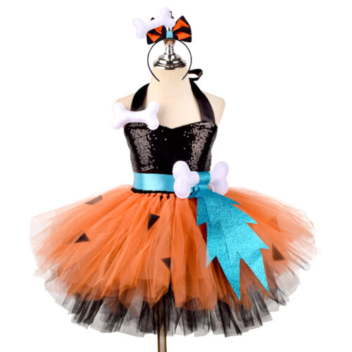 Prehistoric Princess™ – Fun & Sparkly Cavegirl Halloween Dress - Image 4