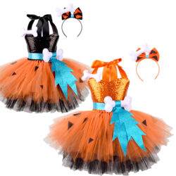 Prehistoric Princess™ – Fun & Sparkly Cavegirl Halloween Dress