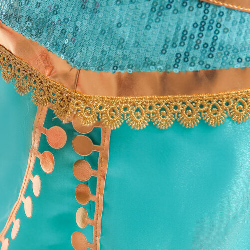Princess Jasmine-Inspired Costume – Girls’ Halloween & Cosplay Outfit - Image 4