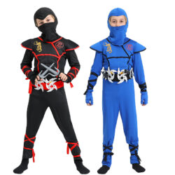 🥷 StealthNinja™ – Kids’ Halloween Ninja Costume (Black or Blue)