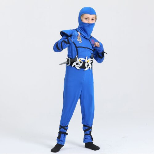 🥷 StealthNinja™ – Kids’ Halloween Ninja Costume (Black or Blue) - Image 4