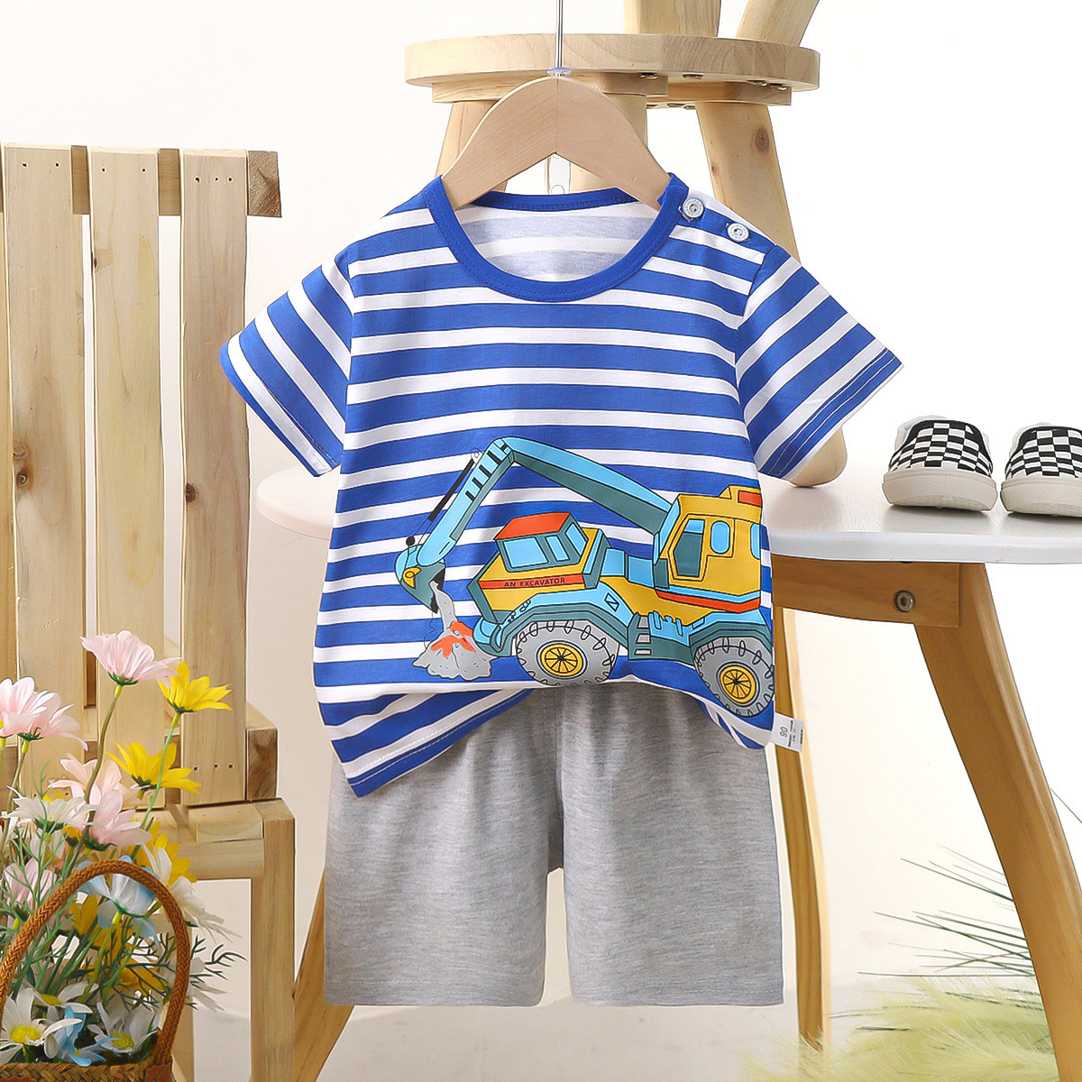 FunTales™ – Cartoon Cotton Tee & Shorts Set - Image 8