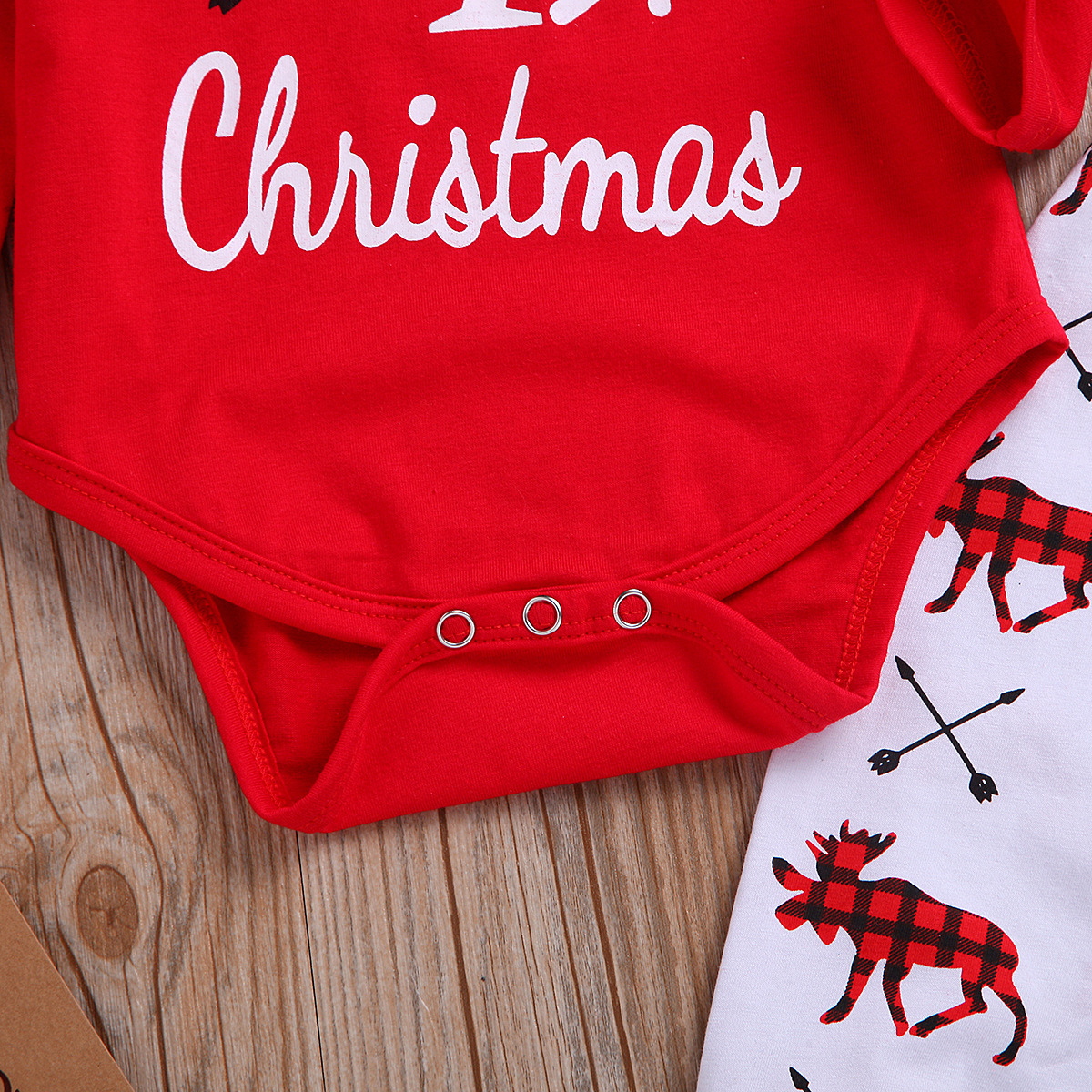 FestiveJoy™ – My 1st Christmas Baby Outfit Set - Image 3