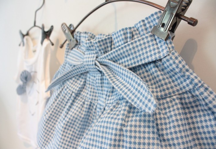 BlueBloom™ – Cotton Gingham Top & Skirt Set for Little Girls - Image 3