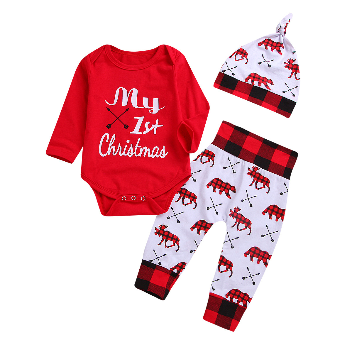 FestiveJoy™ – My 1st Christmas Baby Outfit Set