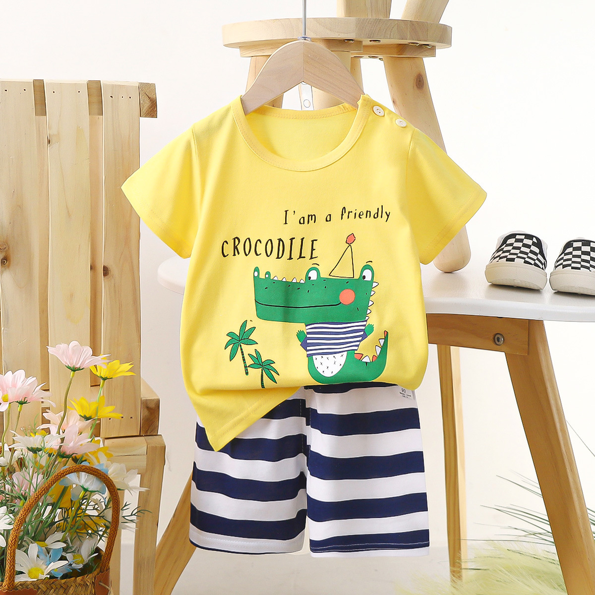 FunTales™ – Cartoon Cotton Tee & Shorts Set - Image 6