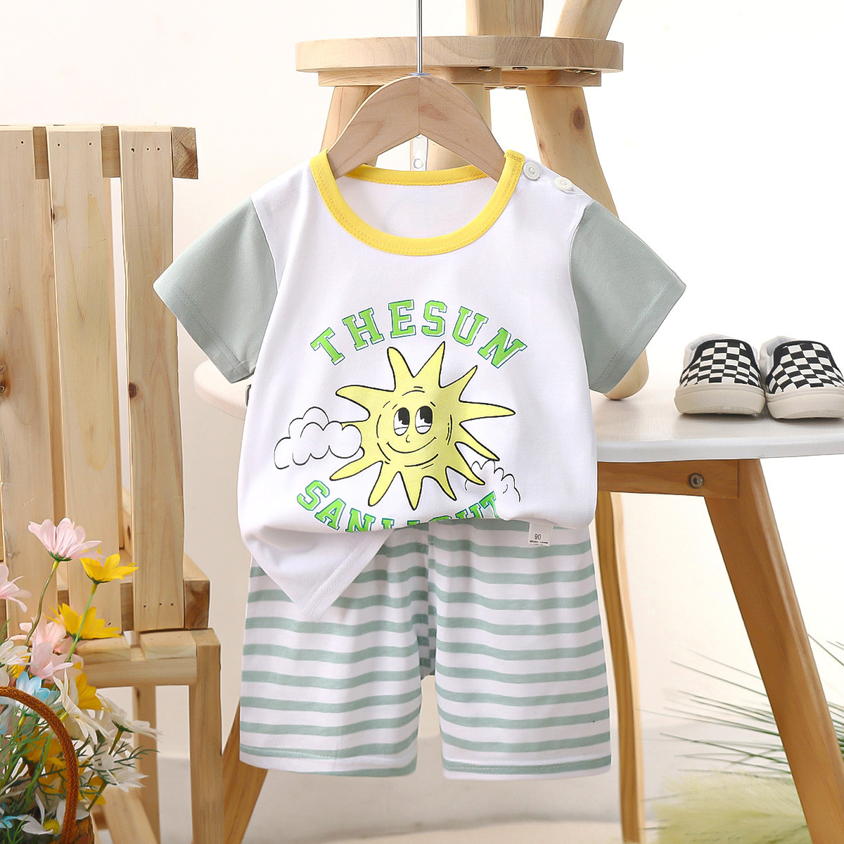 FunTales™ – Cartoon Cotton Tee & Shorts Set - Image 5