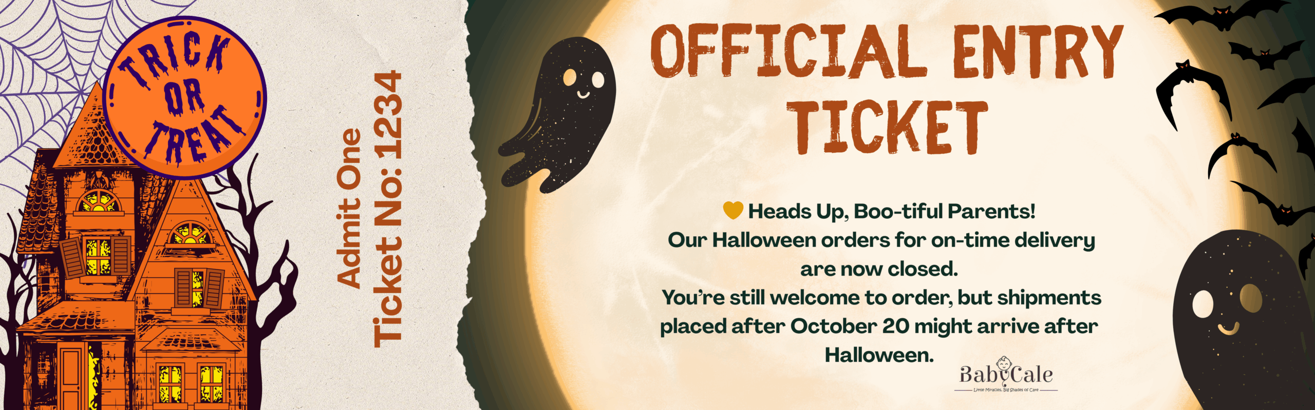 Halloween Orders Closed for On-Time Delivery 👻