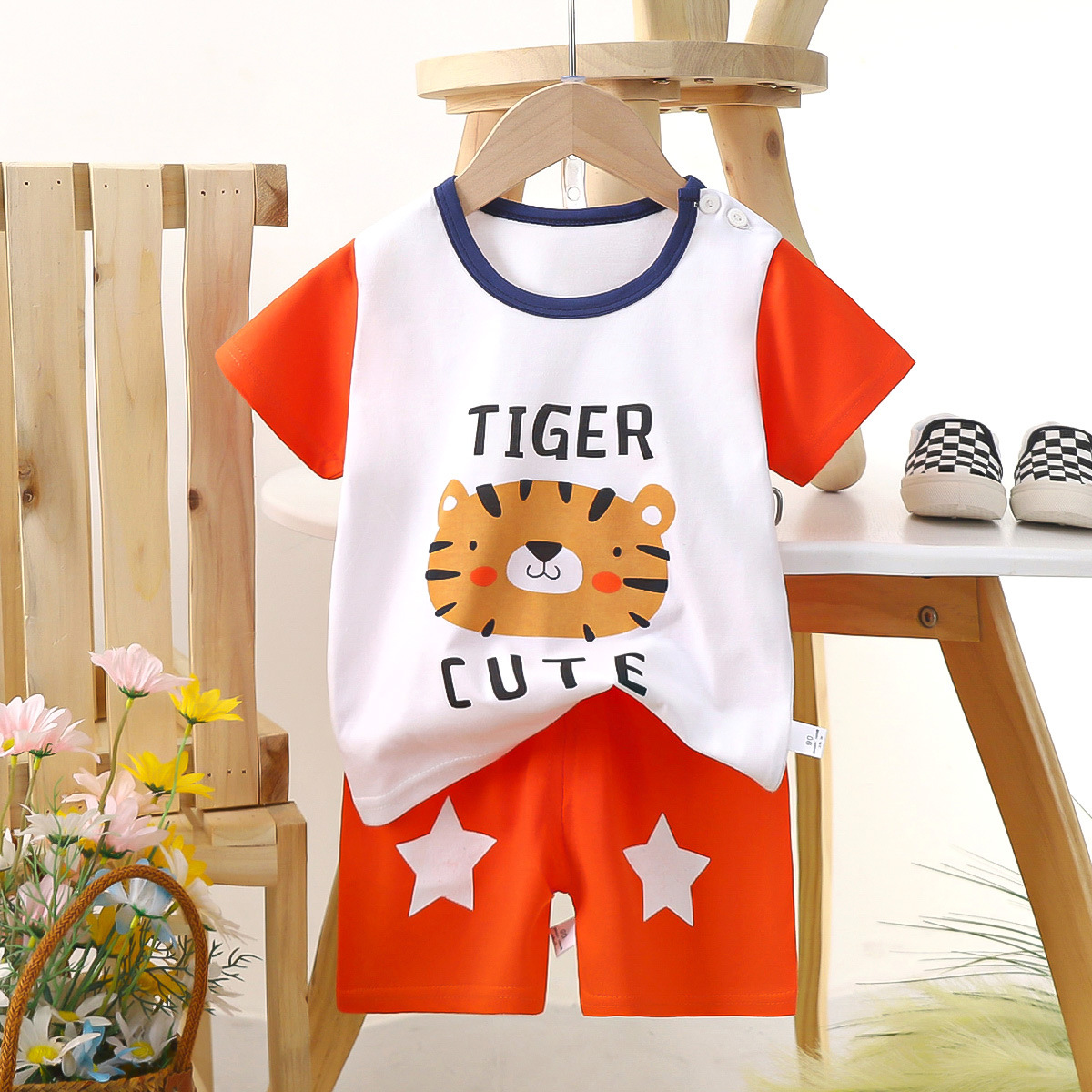 FunTales™ – Cartoon Cotton Tee & Shorts Set - Image 3