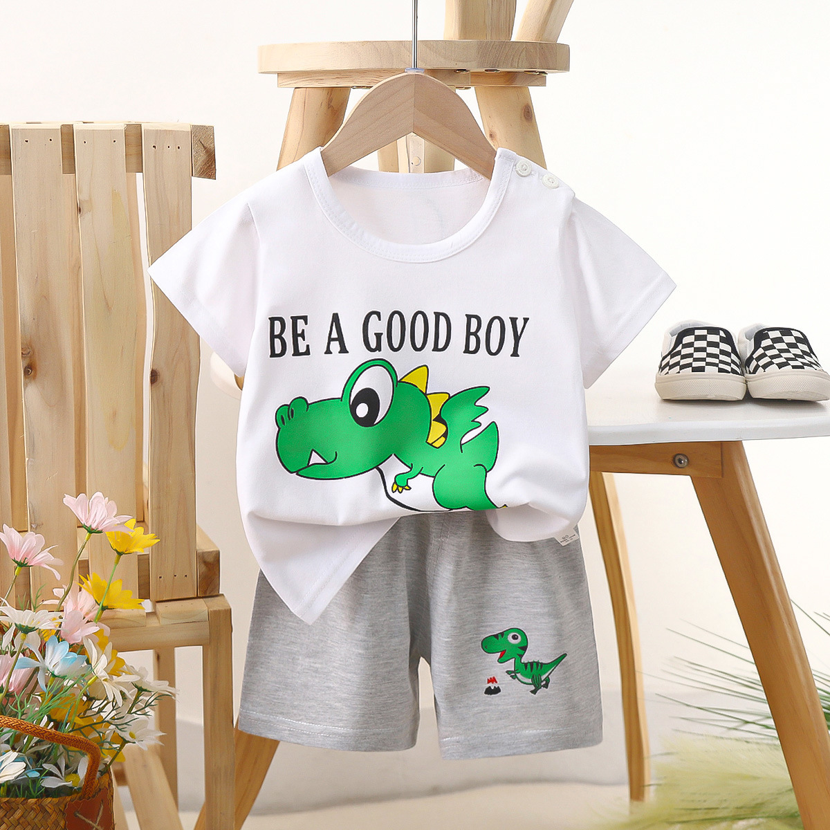FunTales™ – Cartoon Cotton Tee & Shorts Set - Image 9