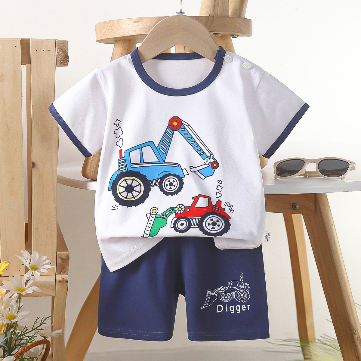 FunTales™ – Cartoon Cotton Tee & Shorts Set - Image 7