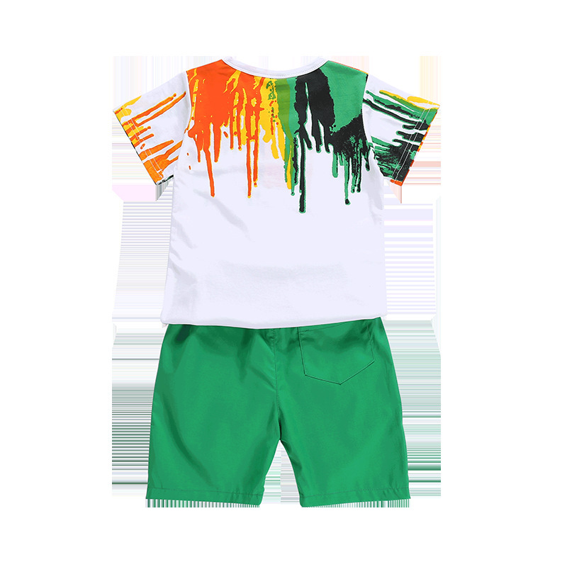 SplashWave™ – Vibrant Summer Top & Shorts Set for Boys - Image 2