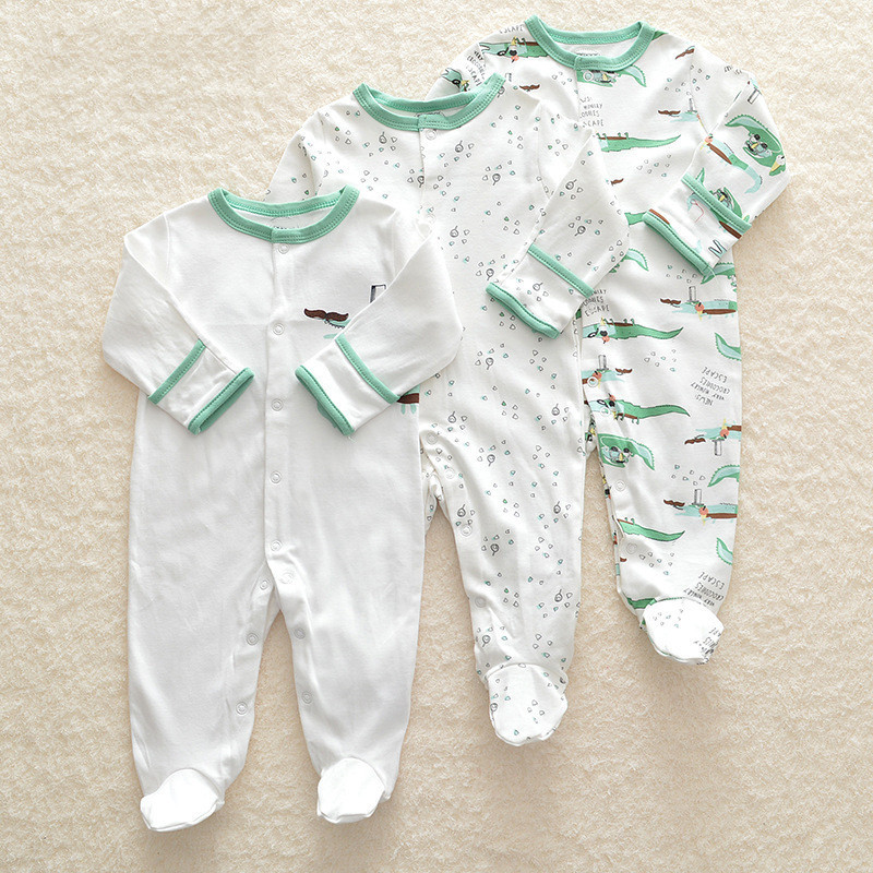 SnuggleBub™ – Soft Cotton Long Sleeve Baby Onesie Set - Image 3