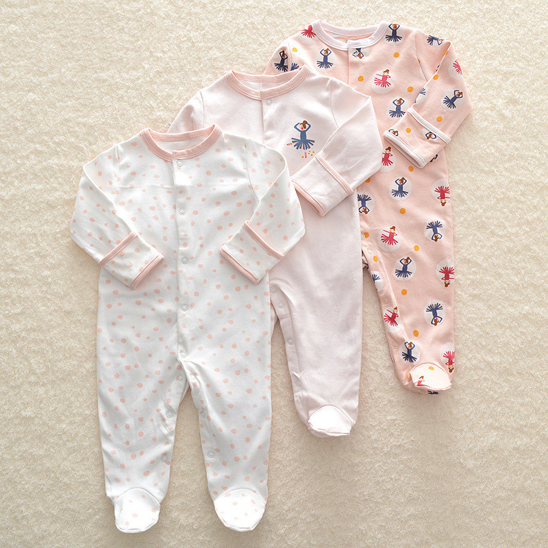 SnuggleBub™ – Soft Cotton Long Sleeve Baby Onesie Set