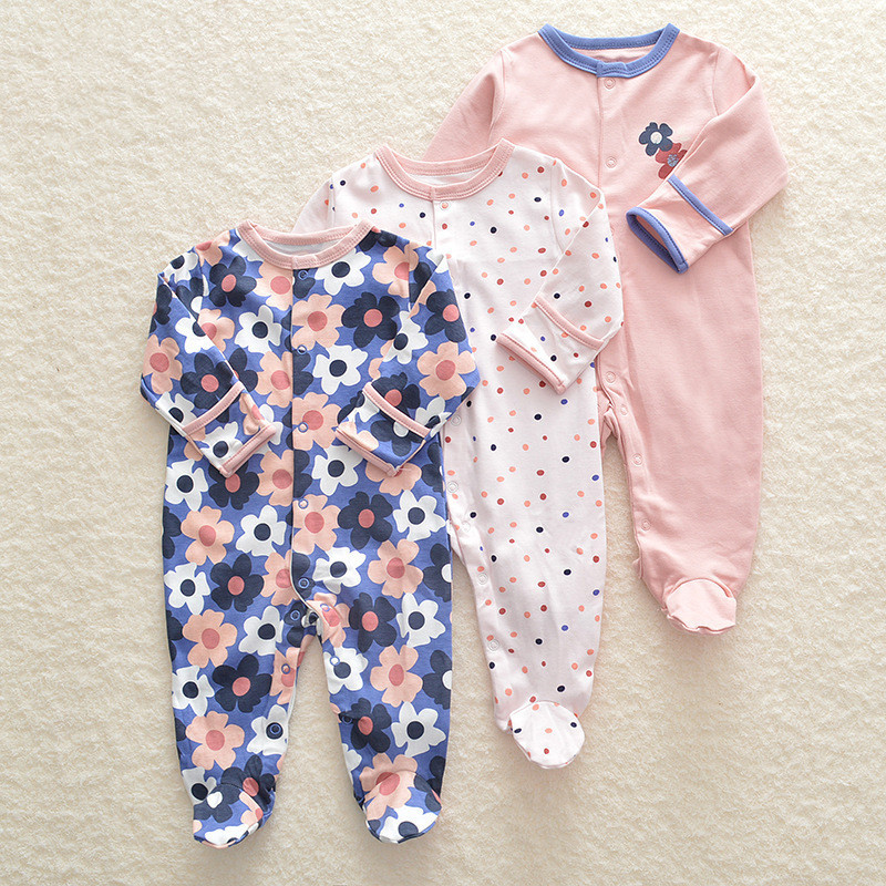SnuggleBub™ – Soft Cotton Long Sleeve Baby Onesie Set - Image 2