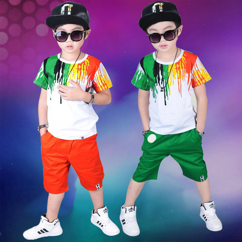 SplashWave™ – Vibrant Summer Top & Shorts Set for Boys - Image 5