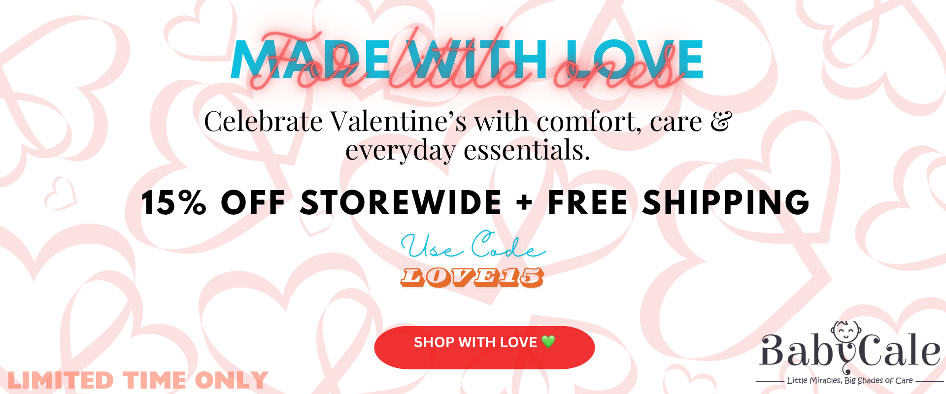 Celebrate with Love 💗 15% OFF + FREE Shipping