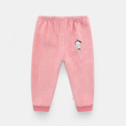 WarmNest™ – Fleece-Lined Kids’ Cotton Leggings for Autumn & Winter