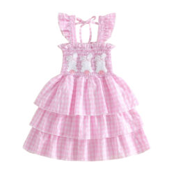 BlossomBelle™ – Sweet Easter Ruffle Dress for Little Girls