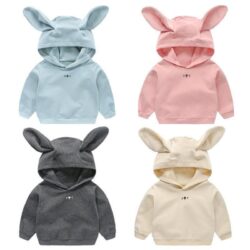 BunnyWarm™ – Cozy Hooded Cotton Pullover for Toddlers (1-5 Years)